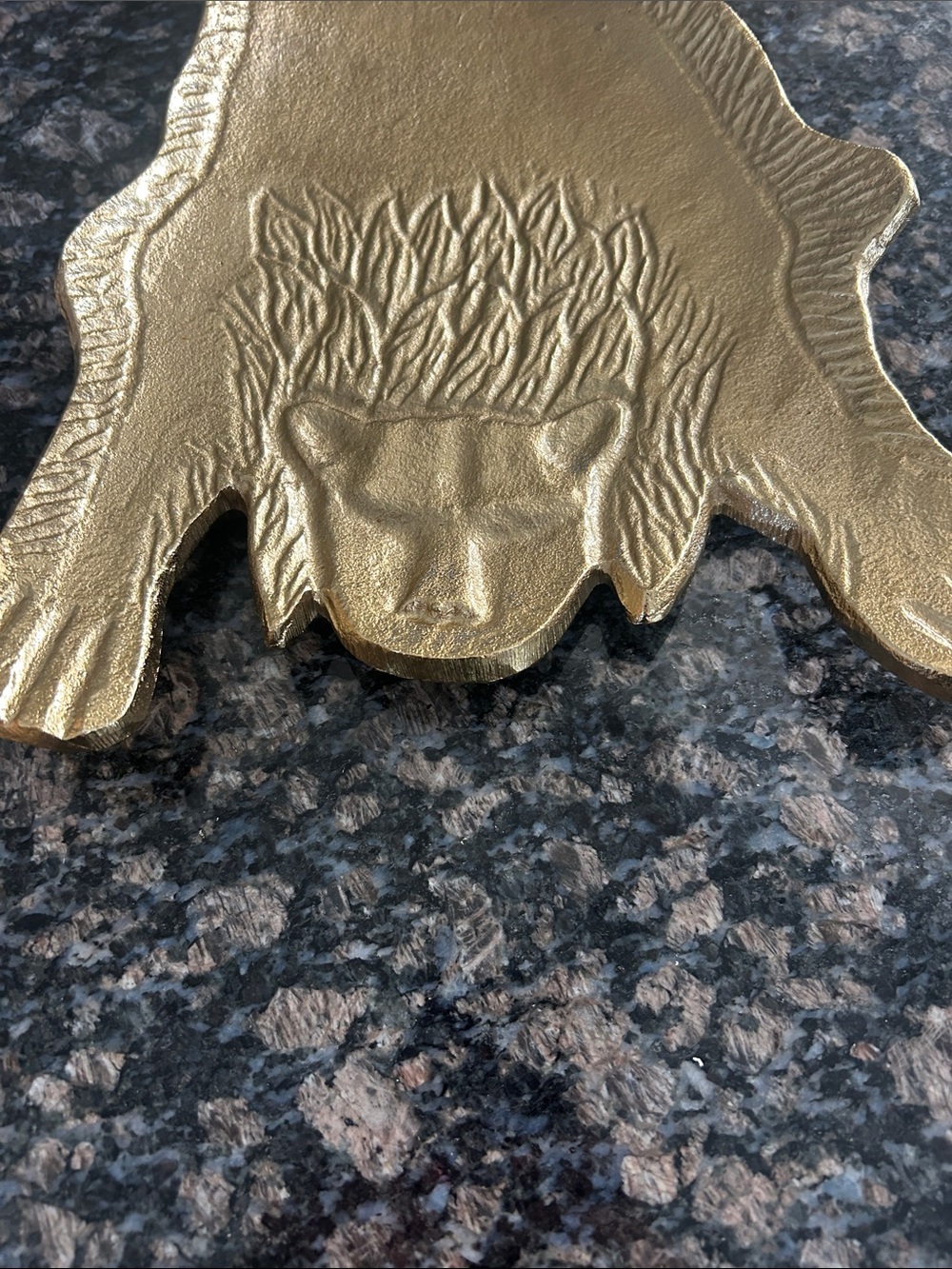 ASHLAND LARGE GOLD METAL LION TRAY NWT - Picture 3 of 5